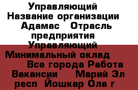 Управляющий › Название организации ­ Адамас › Отрасль предприятия ­ Управляющий › Минимальный оклад ­ 40 000 - Все города Работа » Вакансии   . Марий Эл респ.,Йошкар-Ола г.